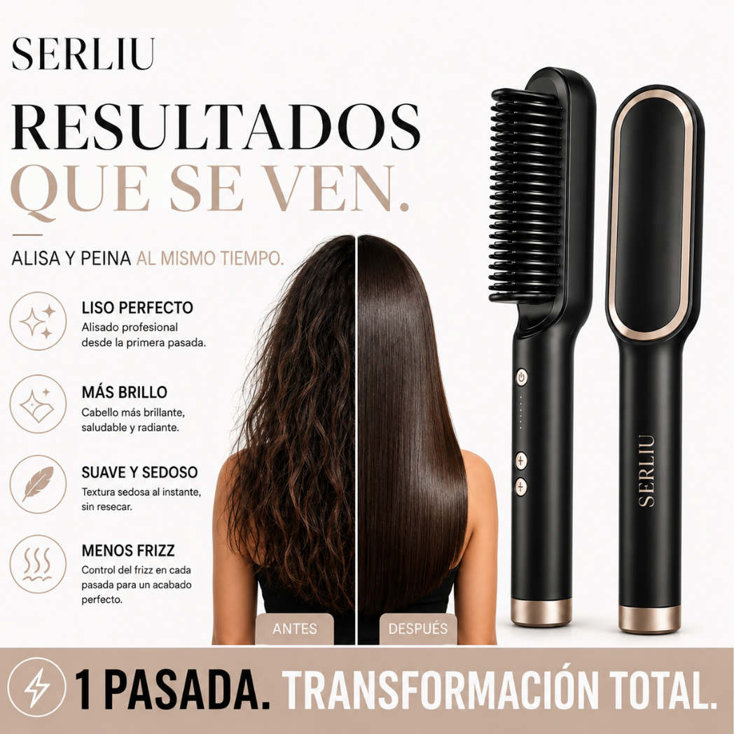 Cepillo Alisador Antifrizz LisoPerfecto™