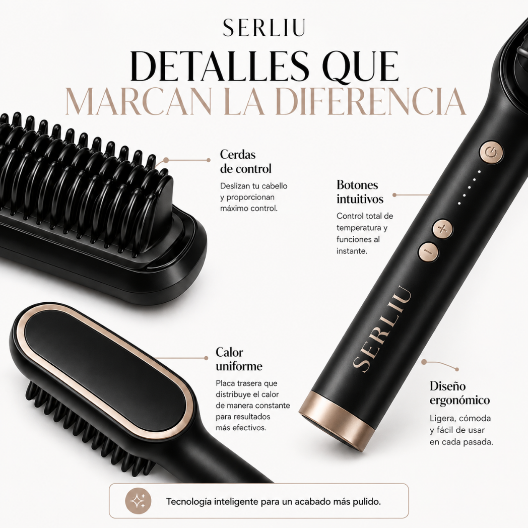 Cepillo Alisador Antifrizz LisoPerfecto™